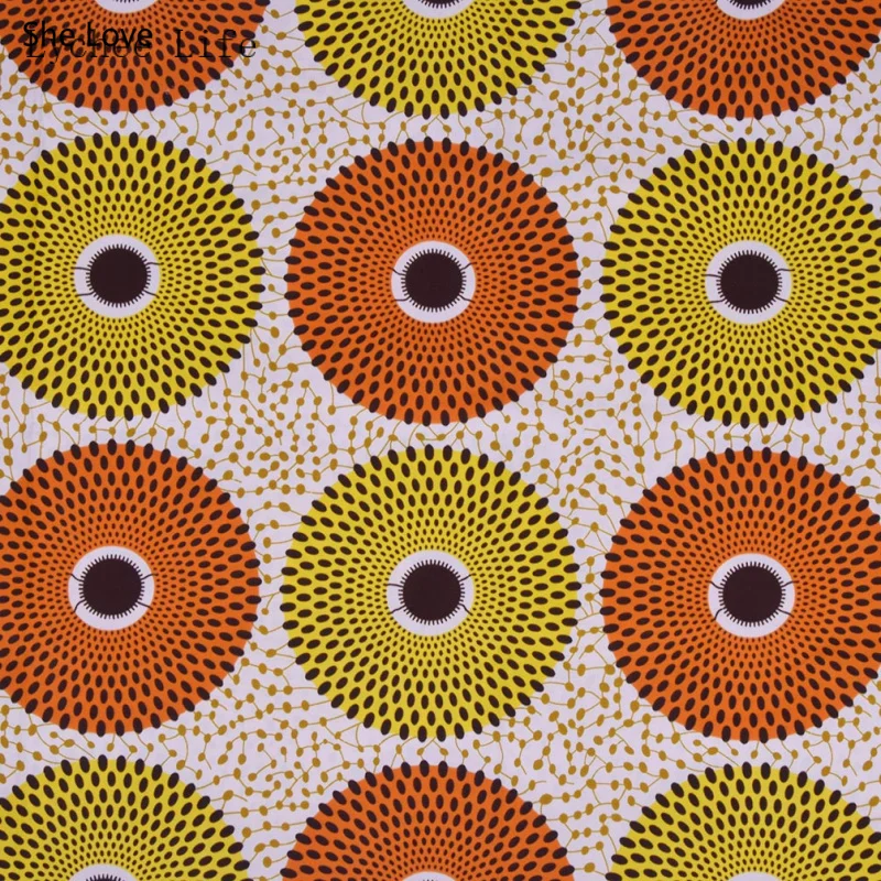 Lychee Life 6 ярдов Анкара Африканский Воск принты ткань высокого качества батик полиэстер ткань Сделай Сам Одежда Ремесло изготовление аксессуары