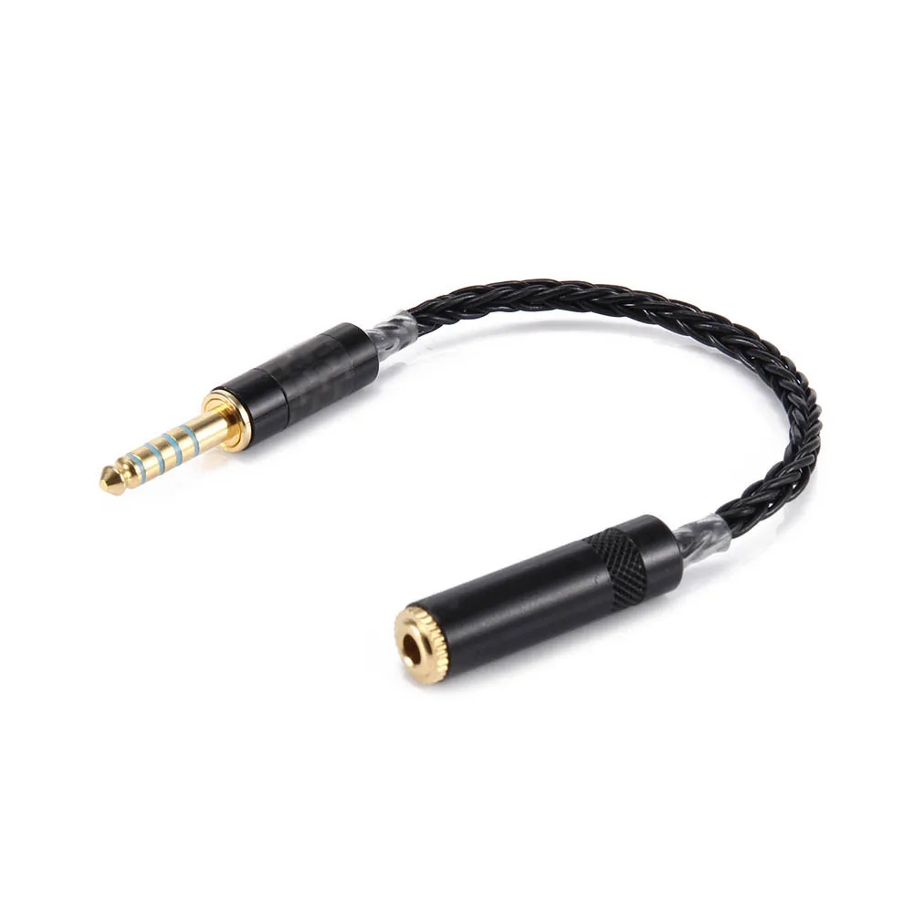 

20cm 4.4mm Male to 3.5mm Female Balanced Cable Connector Audio Adapter for Sony WM1A/1Z AK T8iE MKII Hi dropship
