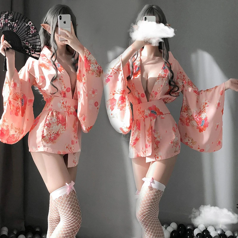 Sexy Lingerie for Women Sex Japanese Kimono Cosplay Exotic Costumes Sets Girls Temptation Exotic Dresses Cosplay Lenceria Sexy