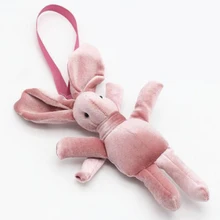 Подвеска в виде автомобиля с ремешком, подарок для девочек, детская плюшевая игрушка, плюшевый кролик, корейский стиль, кукла, ПП хлопок, цветы, милый кролик