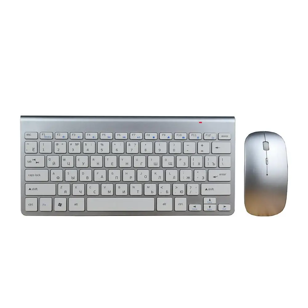 Клавиатура и мышь Zienstar ультратонкие беспроводные 2 4 ГГц с USB приемником|keyboard mouse