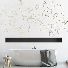 Xd003 креативные наклейки на стену созвездие, украшение для гостиной, спальни, ночник, флуоресцентные наклейки на стену, производство