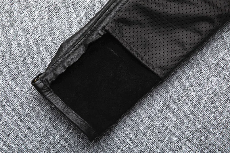 Men's Motorcycle Riding genuine Leather Motorcycle Pants 17
