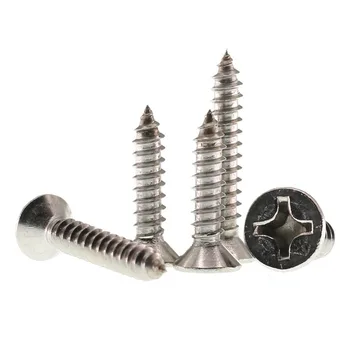 

200pcs Wood Screws Self-tapping M2 M3 Micro Small Screw Flat Head Phillips Cross Bolt Countersunk Fit Hinges 304 Stainless Steel