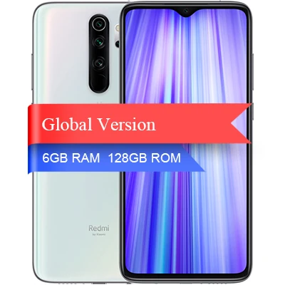128G Global White Xiaomi Redmi Note 8 Pro с глобальной версией, 6 ГБ, 64 ГБ, 128 ГБ, NFC, смартфон Helio G90T, игровой процессор, 64 мп, 4 камеры, аккумулятор 4500 мАч, телефон - Цвет: 128G Global White