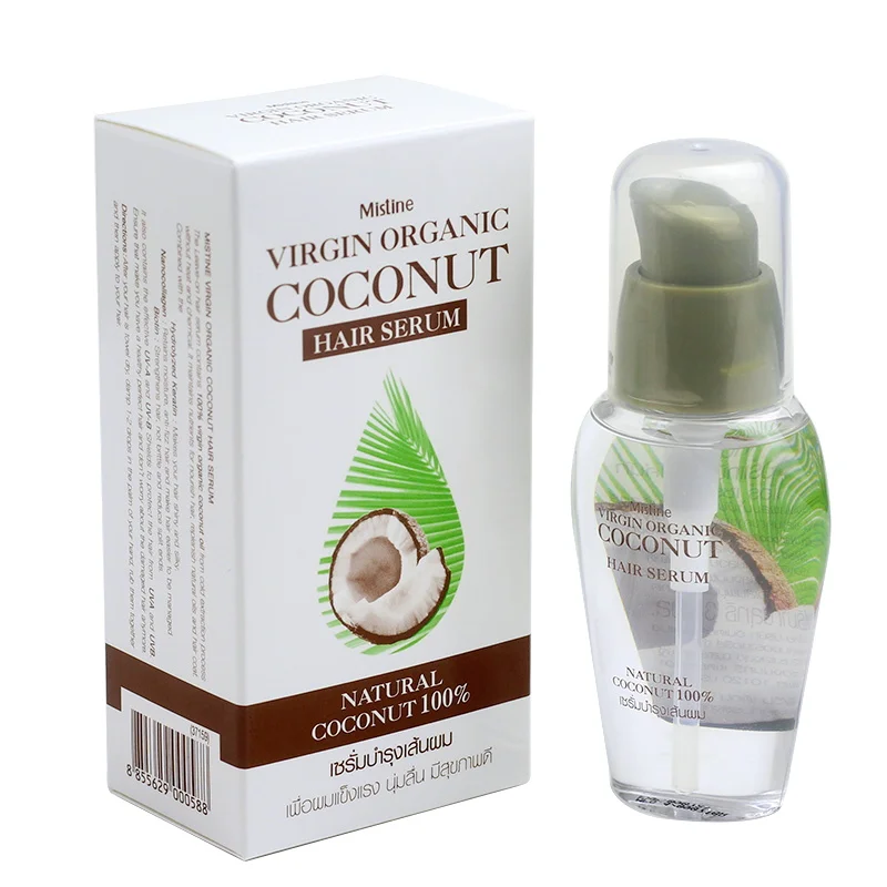 

Virgin Organic Coconut Oil Hair Spray 100% Natural Hair Serum 35ml repair dry Treatment split ends hair care