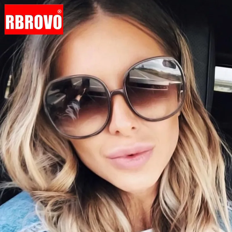 Солнечные очки RBROVO в круглой оправе для мужчин и женщин винтажные Роскошные