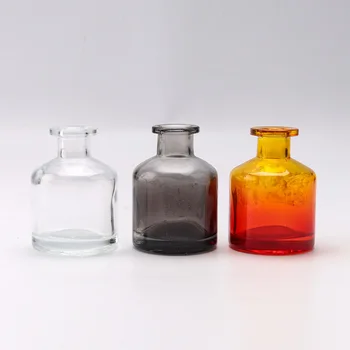 

50Pcs/Set 50ml Gray Empty perfume Glass Bottle No Fire Aromatherapy Bottle Scent Volatilization Glass Container for Home Decor