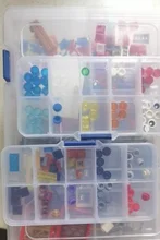 Caja de Herramientas para garaje, organizador de plástico, contenedor de almacenamiento, tornillo para maleta, caja de herramientas de joyería profesional, componentes electrónicos