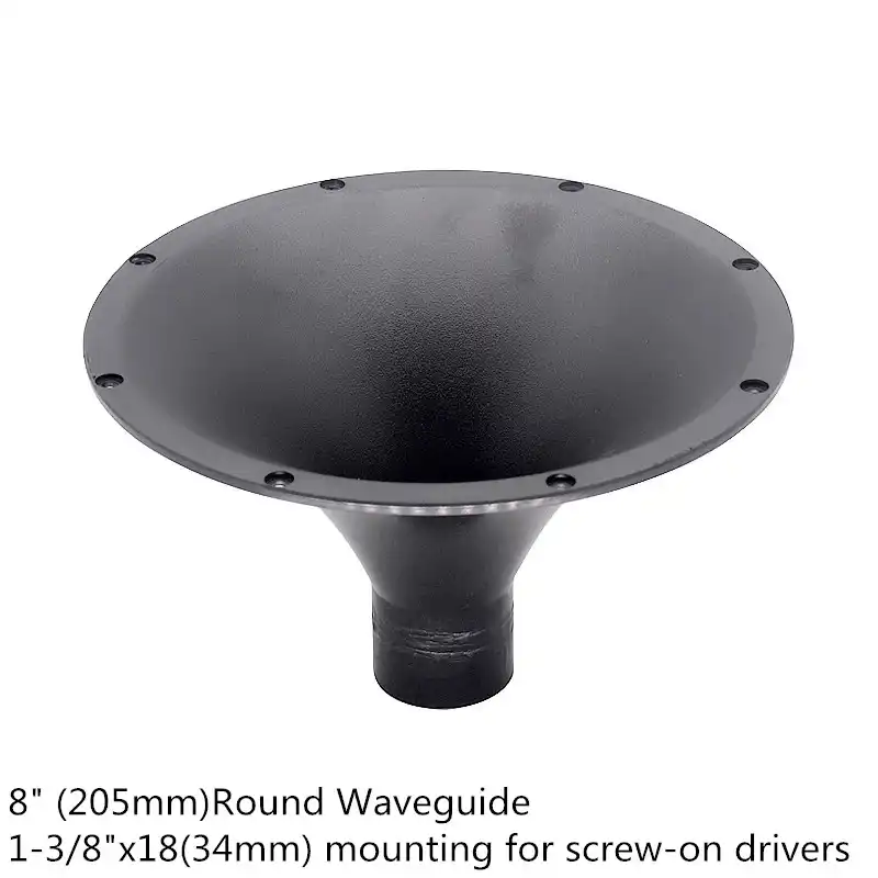 GHXAMP Tweeter Horn Round Treble Mouth Screw Horn Interface Professional Speaker ABS plastic