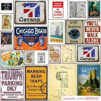 

Tin Sign New Metal Sign Cessna Aviation Airplane Hangar Aeronautical Metal Decor for House, Home or Business