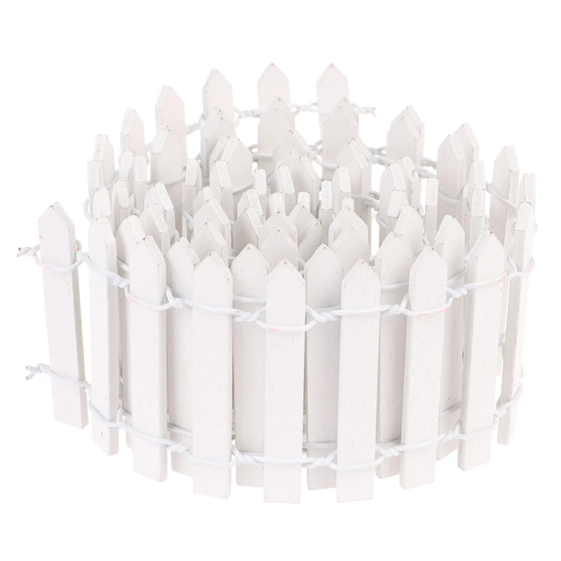 100*5cm Miniature Small Wood Fence DIY Fairy Garden Micro Dollhouse Plant Pot Decor Ornament DIY Miniature Garden 13