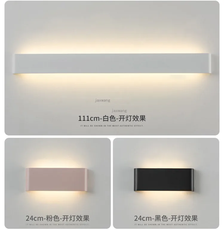 Nordic LED Wall Lamp Bedside Sconces Minimalist Home Deco Lighting Fixtures Corridor Wall Light Mirror Light Bathroom Fixtures
