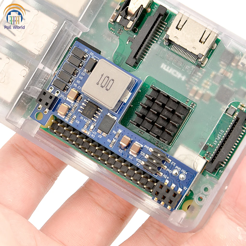 Raspberry Pi 4B 2GB 3個セット PoE付き Poeワールド-raspberrypi 4 4b 3b 3b plus power over ethernet