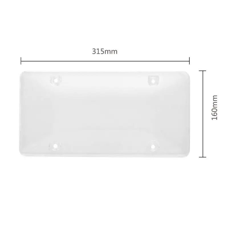 2x License Plate Covers Shields Protector for US Canada Car Truck Tag Transparent Bubble Design Virtually Indestructible