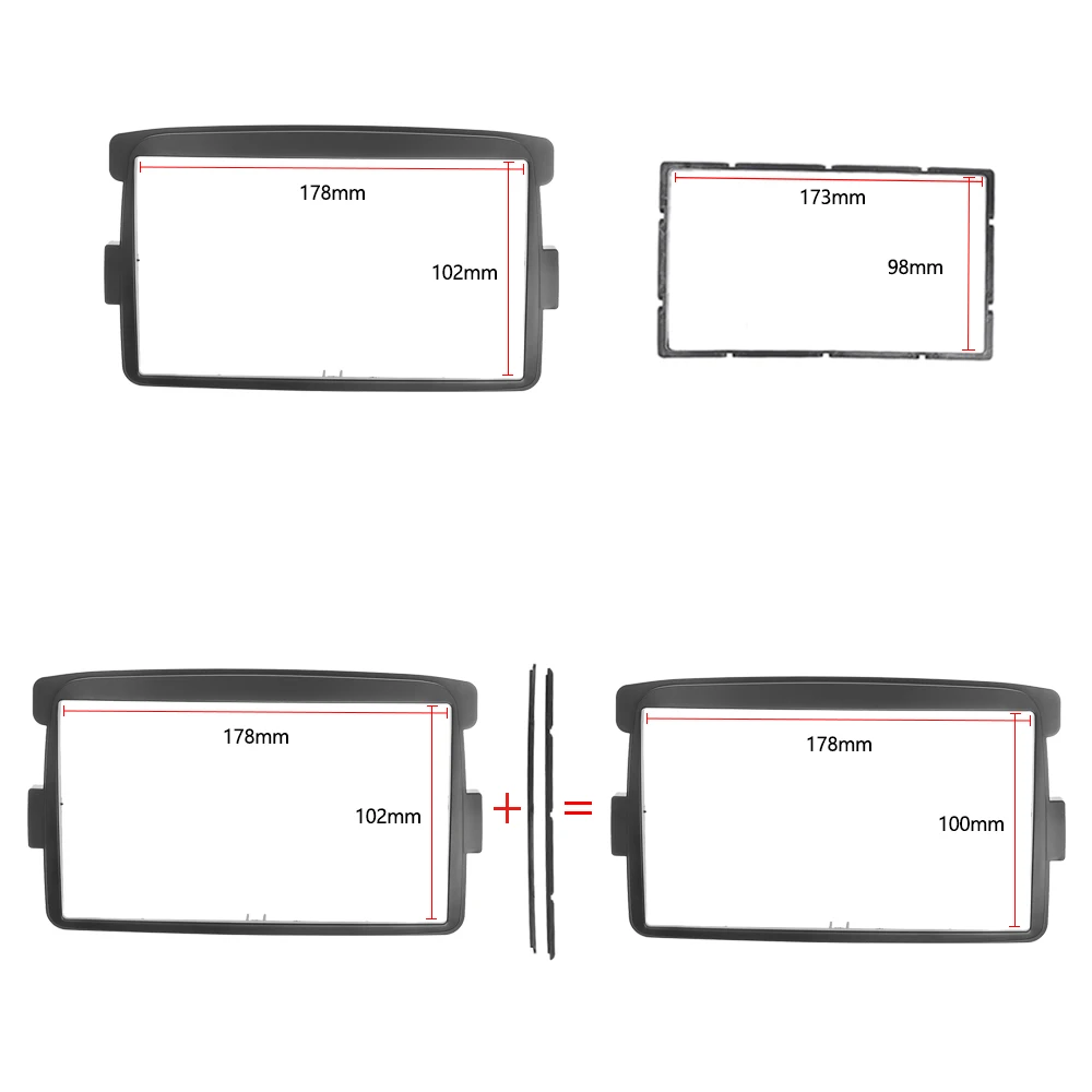 2 Din радио фасция для Renault Duster Logan Sandero 2012 + двойной Стерео DVD тире обшивка установка