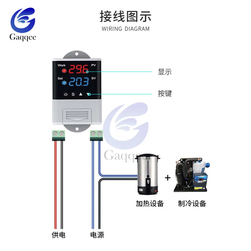 Details about   DTC1100-3200 AC110V-220V WIFI Digital Temperature Controller Single/Dual Display 