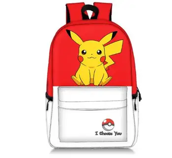 

New pokemon Pikachu/mario smash bros school bags for teeenager boys girls school backpack student daypack book bag women bagpack