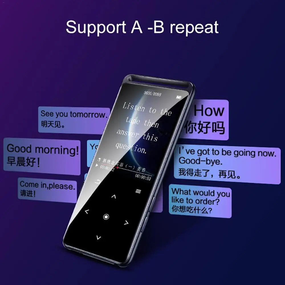 Mp3 плеер BENJIE M6 Bluetooth 16 ГБ Hi Fi аудио Walkman с FM радио электронная книга диктофон