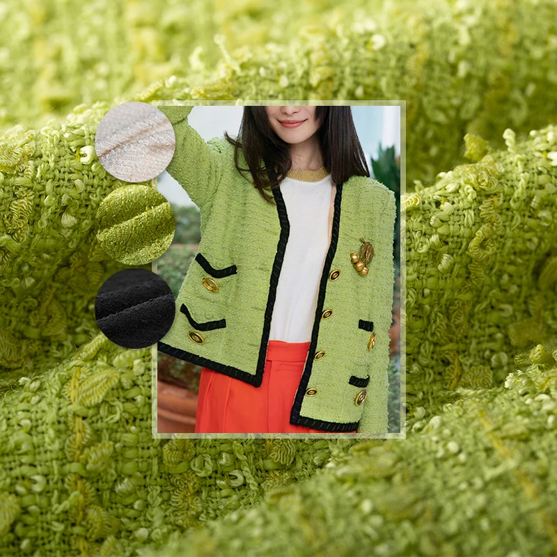 Pearlsilk France Tweed Circle Fabrics Autumn Jacket Dress Suits Garment Materials The Sewing Cloth Meter Freeshipping | Дом и сад