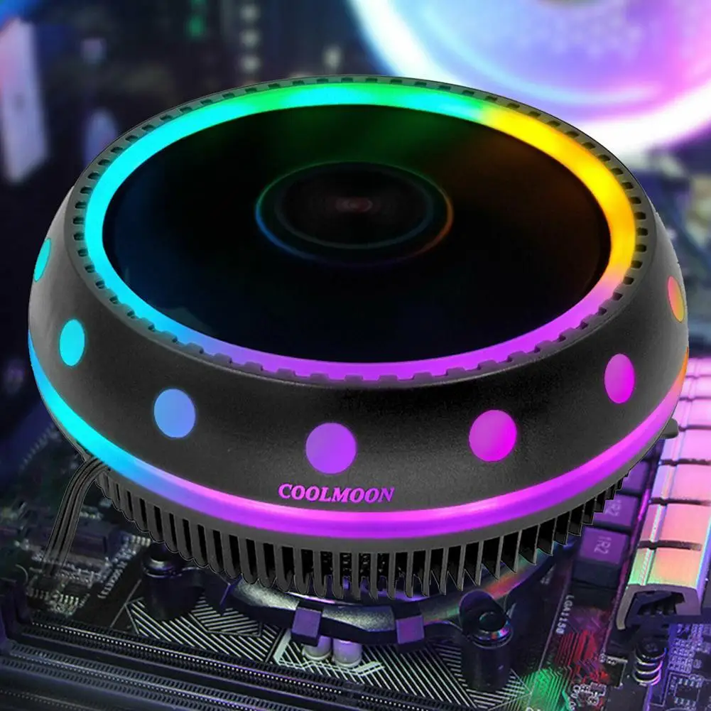 RGB светодиодный процессор радиатор с системой охлаждения для Intel LGA1155/775/AMD4/AM3+ AM2+/FM1 разъем компьютера корпус радиатор охлаждения