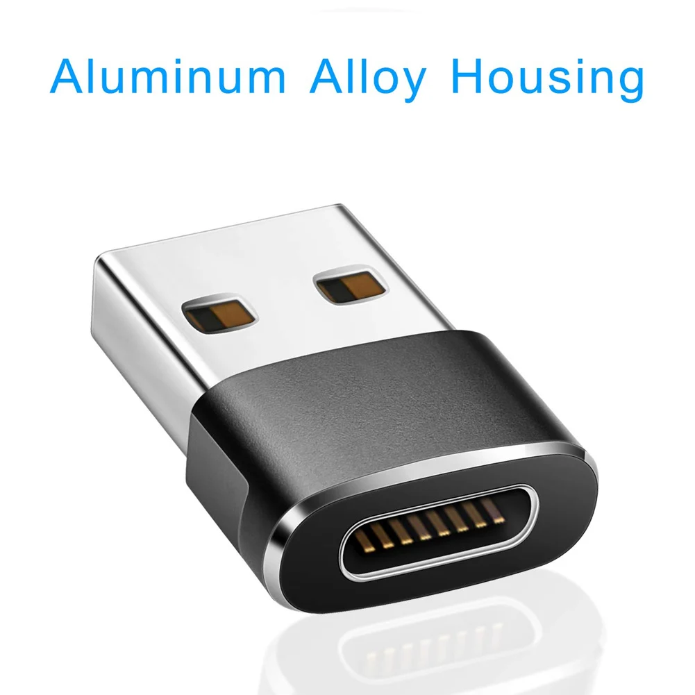 

2pcs USB C Female to USB Male Adapter Type C to USB A Connector for Laptops Chargers Device LHB99