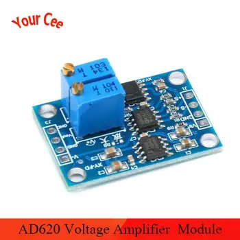 

AD620 AC DC Voltage Amplifier Signal Instrumentation Module Board 3-12VDC Instrumental Amplifier New Arrival