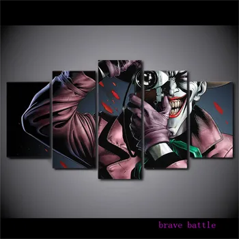 

DC Batman The Killing Joke Justice League 5 Pieces Canvas Painting Print Living Room Home Decor Modern Wall Art Oil Painting