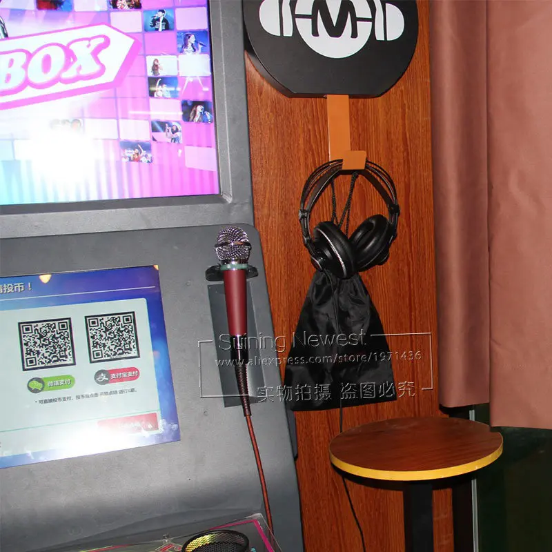 2 People Play Coin Operated Video Music House Box Practice Song Singing Room Small Karaoke KTV Booth Amusement Arcade Machine (3)