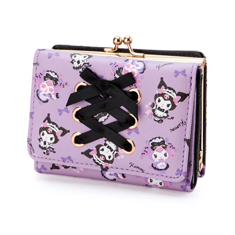 Lolita cartera bonita de Anime para mujer, monedero Kawaii negro traje de carteras de cuero de tarjetero|Carteras| - AliExpress
