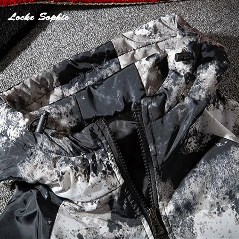 Men's Plus size wadded jackets coats Winter Cotton camouflage Hooded zipper padded Parkas Man Student jacket coats Boys
