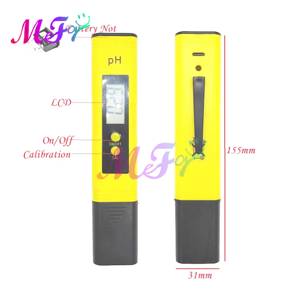 Digital LCD PH Meter Pen of Tester Accuracy 0.01 PH Aquarium Pool Water Wine Urine Automatic Calibration force measurement tool