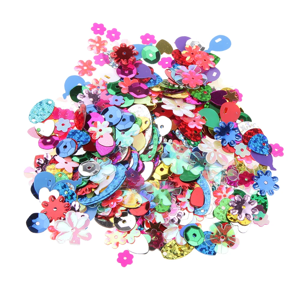 Rainbow AB Sequins for Wedding Christmas Clothes Jewelry Sequins, Pack of 200