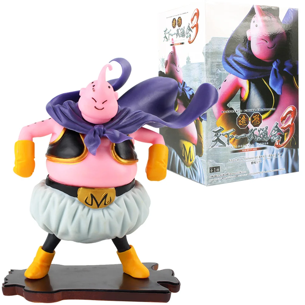 13 см Драконий жемчуг Z DBZ аниме доброта толстые Буу с накидкой розовый плащ