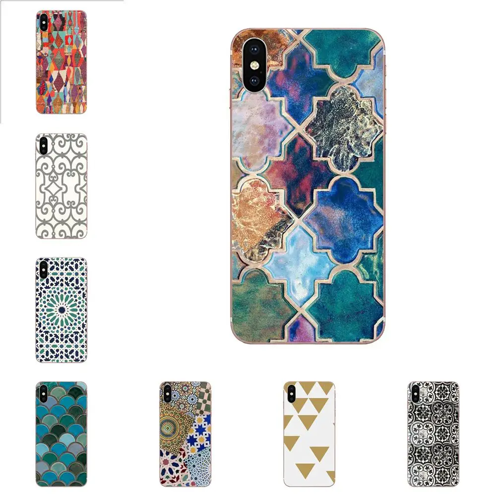 

Morocco Art Deco Tile Map For Galaxy Alpha Note 10 Pro A10 A20 A20E A30 A40 A50 A60 A70 A80 A90 M10 M20 M30 M40 TPU Cases Fundas