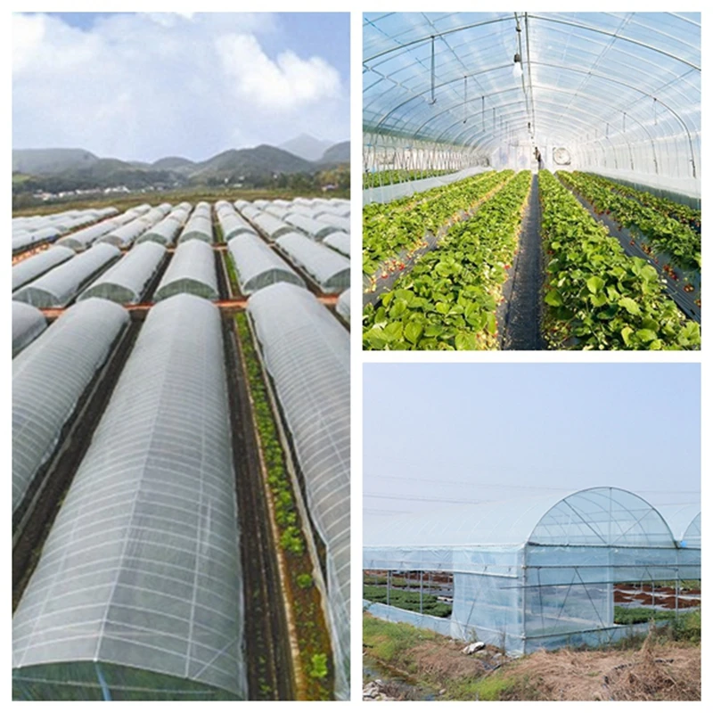1M Wide Garden Flower Plant Covers PE Plastic Protective Film Agricultural Greenhous Film Keep Warm Shade Rain-proof Garden