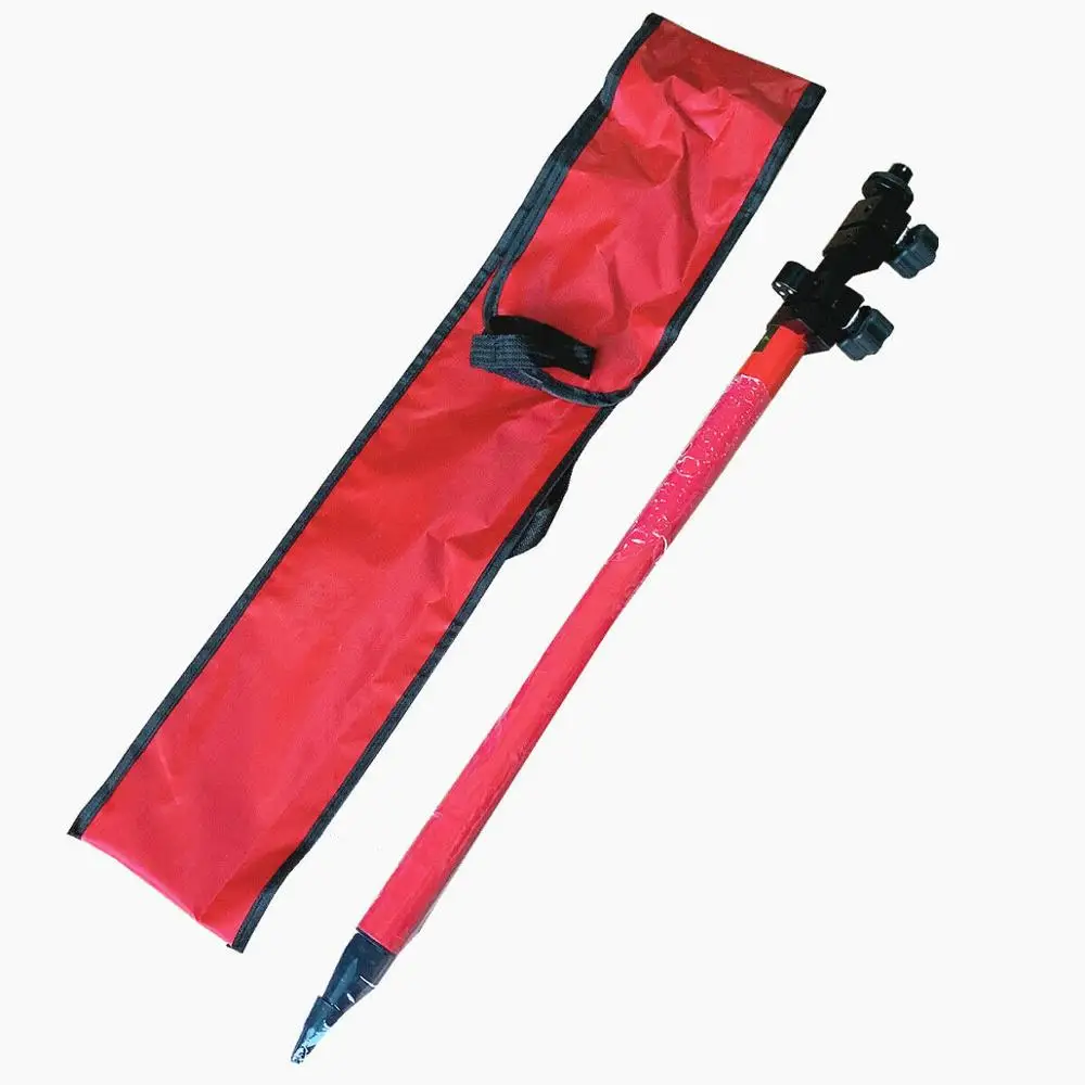 

Red 5.9 Ft Knob Lock bubbler telescoping prism pole extend to 1.8m AdiPro Mini Aluminum Prism Pole Seco