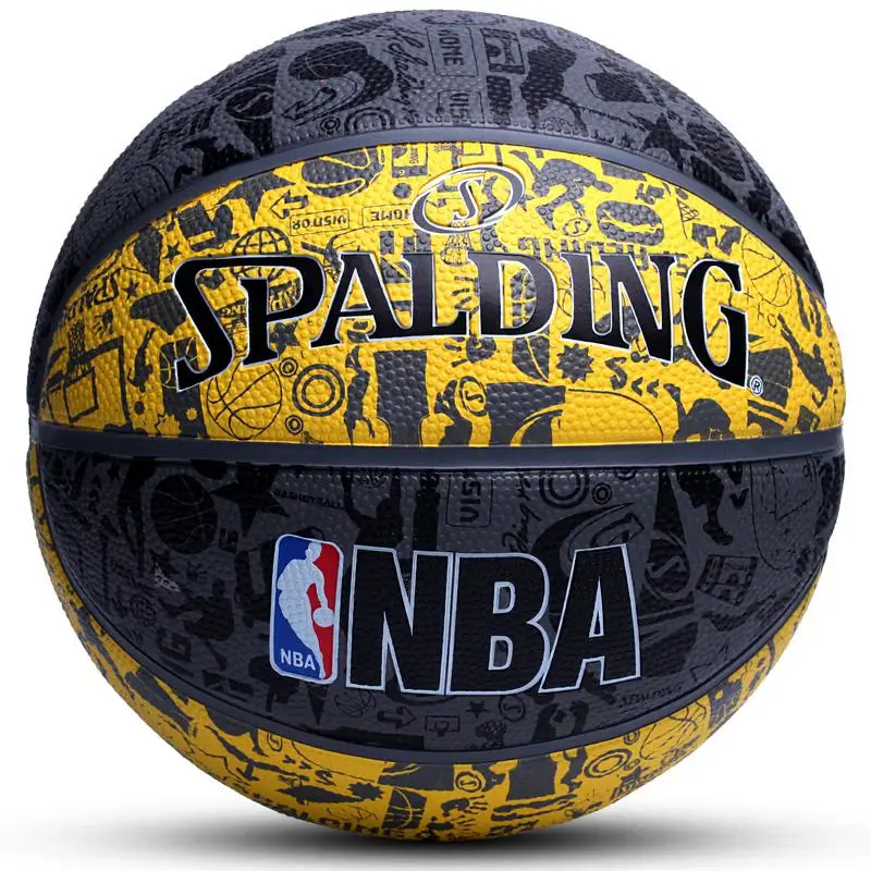 Подлинный Spalding Баскетбол 7th Junior Крытый Открытый Nba износостойкое соревнование баскетбольное оборудование Корзина мяч - Цвет: 83-307Y