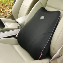 Пена с эффектом памяти подушки для сиденья автомобиля из дышащего материала поясничного Поддержка массажер для спины поясничная подушка для стульев Офис снимают боль в тепле