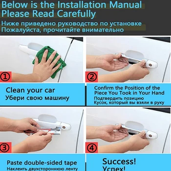 

Styling Stickers Decoration Chrome Door Handle Cover Paint Refit Car Accessories for Peugeot 308 T9 SW GT 2014-2019