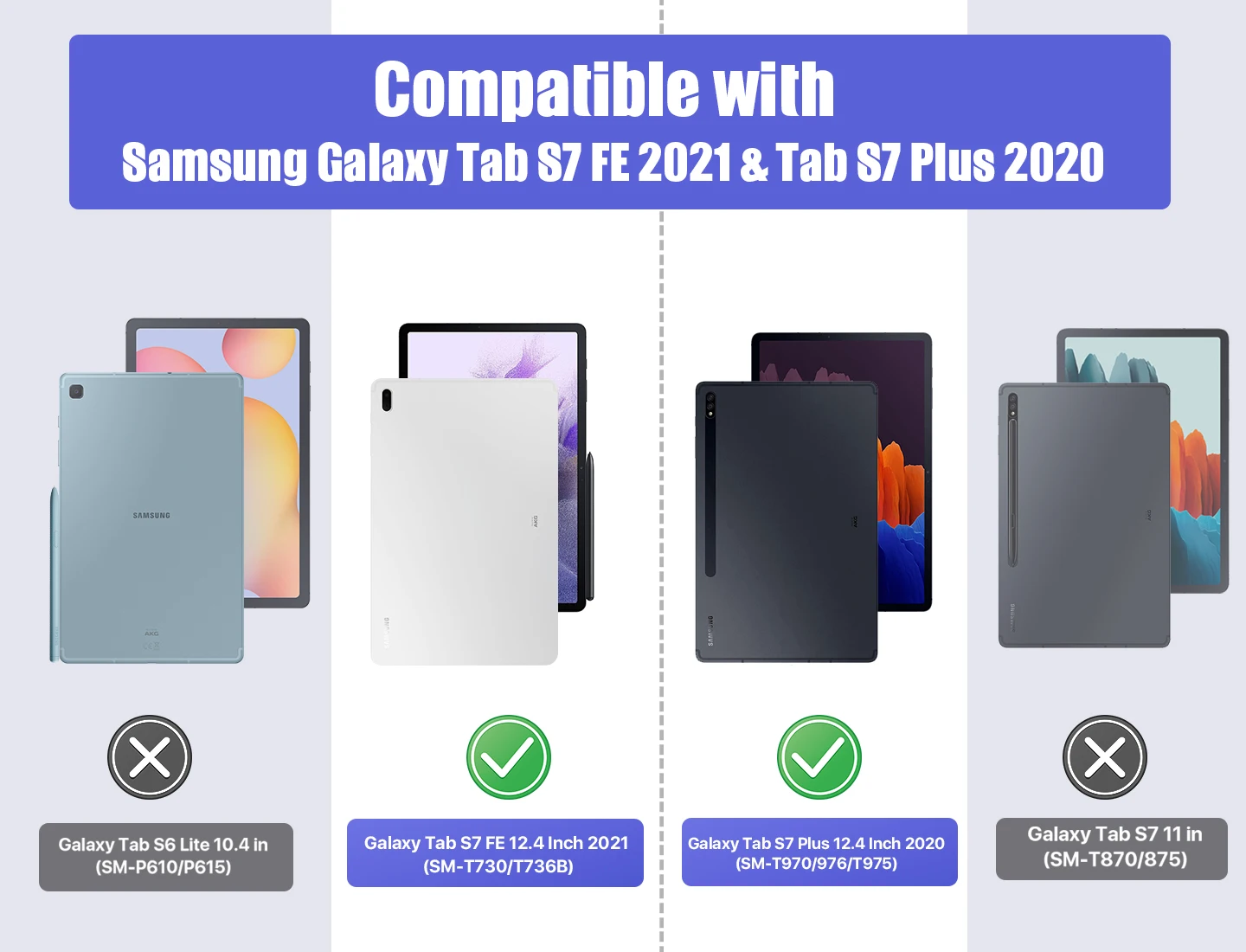 DETUOSI Samsung Galaxy Tab S8 Plus 5G Case 12.4 2022 & Galaxy Tab S7 FE 5G Tablet Case 2021 & Galaxy Tab S7 Plus Case 2020 【Auto Sleep/ Wake】 Leather Slim Tri-Fold Cover Magnetic Stand #Milky Way 