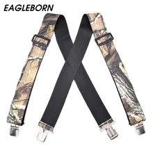 Подтяжки камуфляжные подтяжки винтажные наружные ремни Bretelles Взрослые 4 клипсы расширяющиеся подтяжки Tirantes 5*125 см