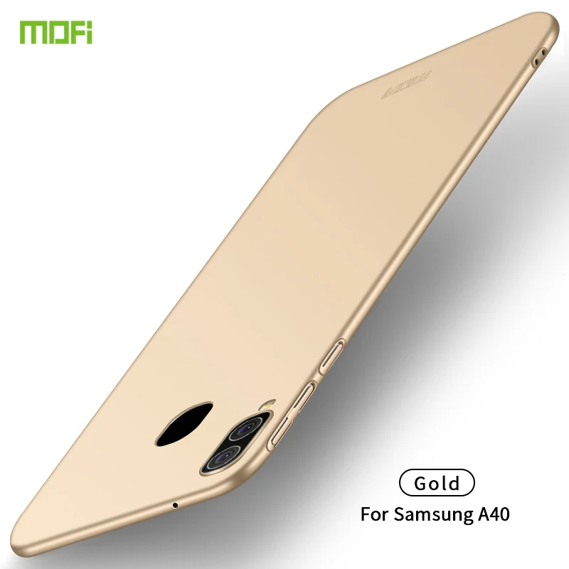 Для samsung Galaxy A40 чехол MOFI PC жесткий чехол для samsung Galaxy A40 чехол для телефона - Цвет: Золотой