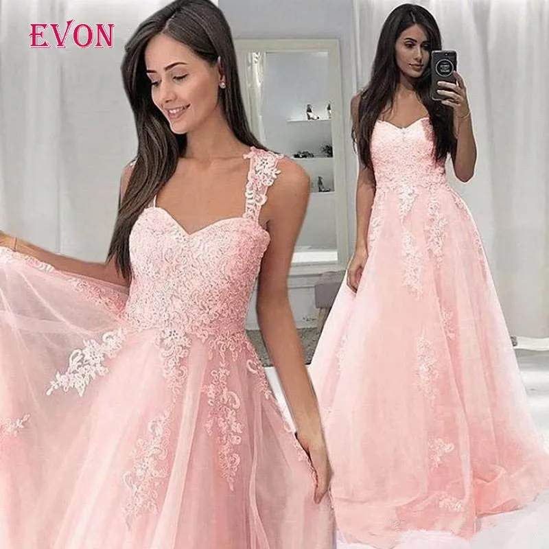 Розовые длинные платья для выпускного вечера De Fiesta Largos Elegantes De gala кружевные вечерние платья принцессы