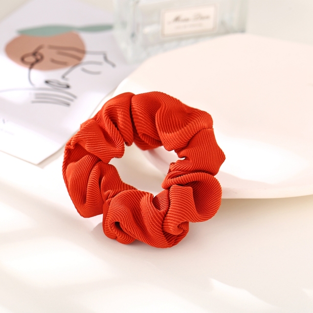 Silk Rainbow Scrunchies For Women Girls Gum Hair Tie 1PCS Hair Rope Rubber Bands Ponytail Hold Hair Accessories