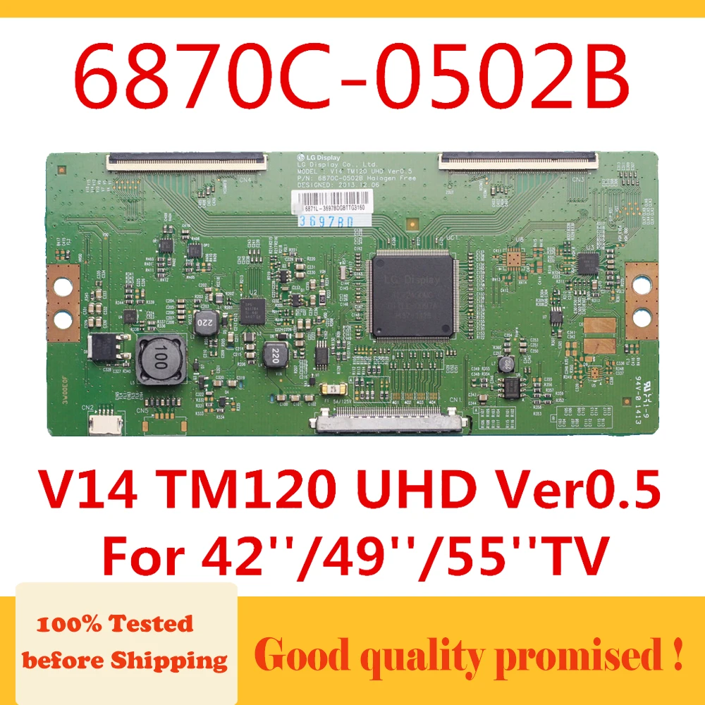 6870C-0502C LG Display T-con Board V14 TM120 UHD Ver 0.6  Philips Vizio SONY LG 
