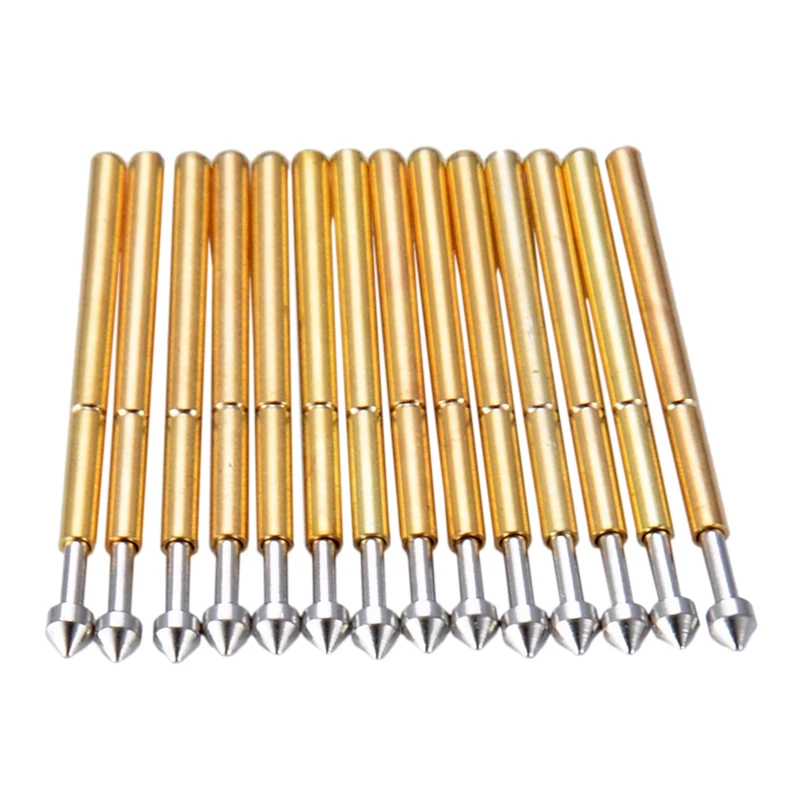 GTBL 100 шт P75-E2 пружинный тестовый зонд Pogo Pin 1 3 мм коническая головка 0 наперсток |