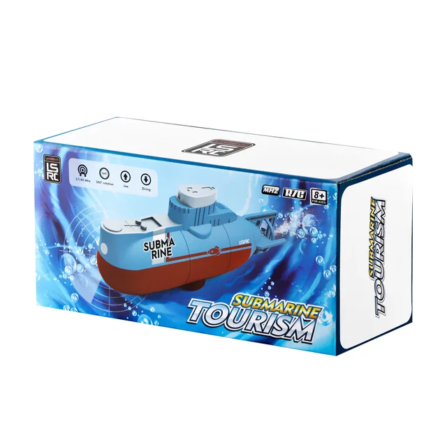 Remote control submarine children's diving aquarium toy Mini military model remote control simulation nuclear submarine 6