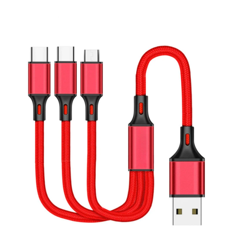 Новый 3 в 1 USB кабель для iPhone Xs Max Xr X 8 7 Зарядное устройство Type C c Micro Мобильный