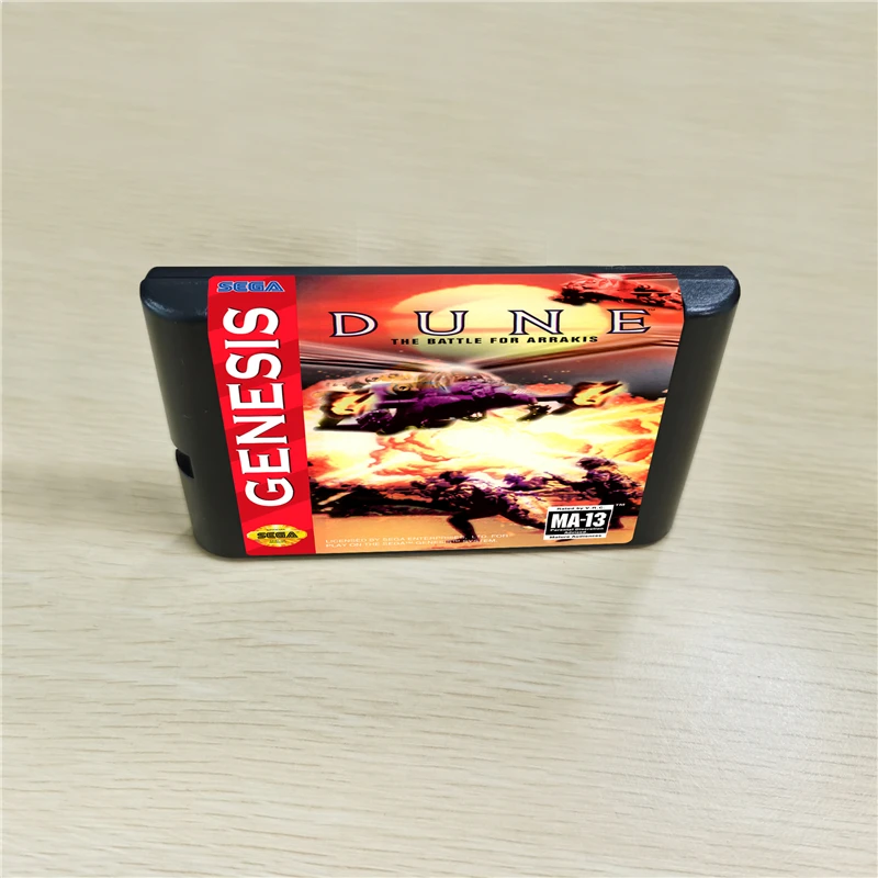 Картридж для игры Dune The Battle For Arrakis 16 бит MD консоли MegaDrive Genesis|building|dunebuilding game |